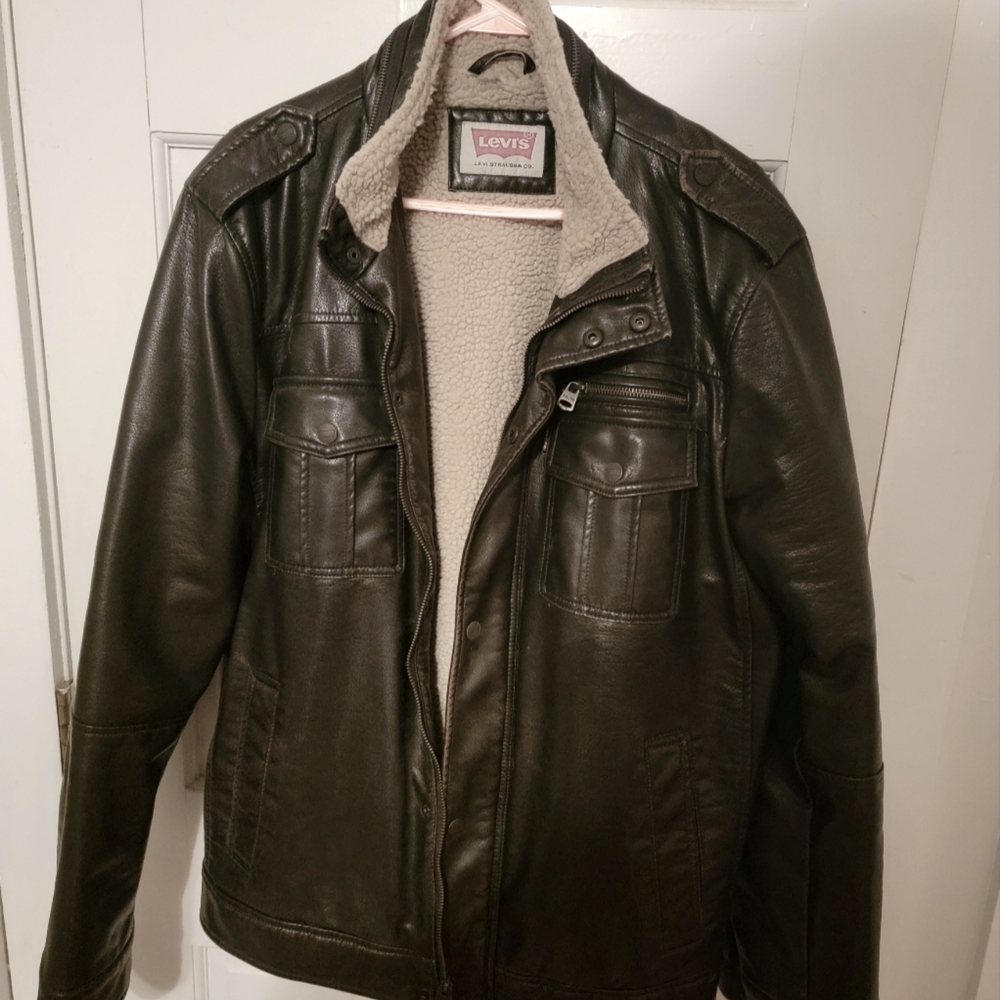 Levi's Faux Leather Bomber Jacket